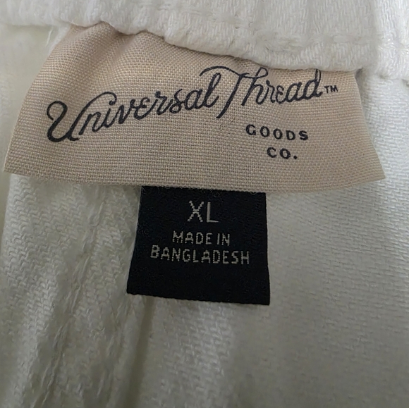 Universal Thread White Wide-Leg Drawstring Pants - Picture 6 of 7